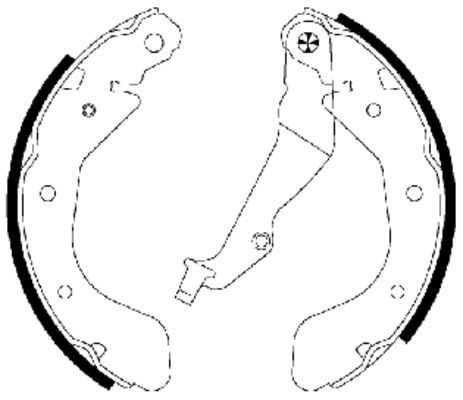 Textar Komplet kočionih papuča