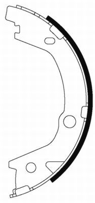 Textar Komplet kočionih papuča, parkirna kočnica