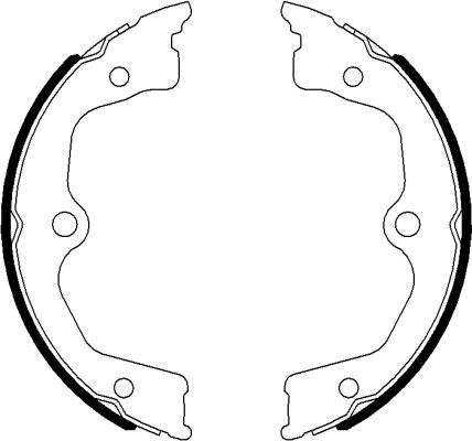 Textar Komplet kočionih papuča, parkirna kočnica