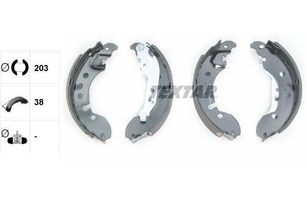 Textar Komplet kočionih papuča