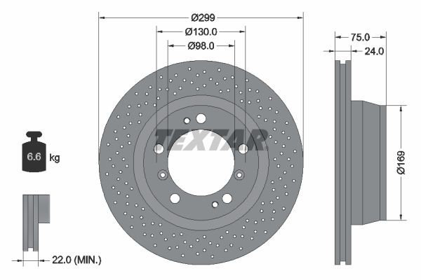 TEXTAR Kočioni disk
