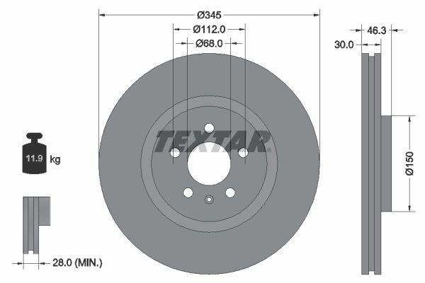 Textar Kočioni disk