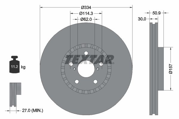 Textar Kočioni disk