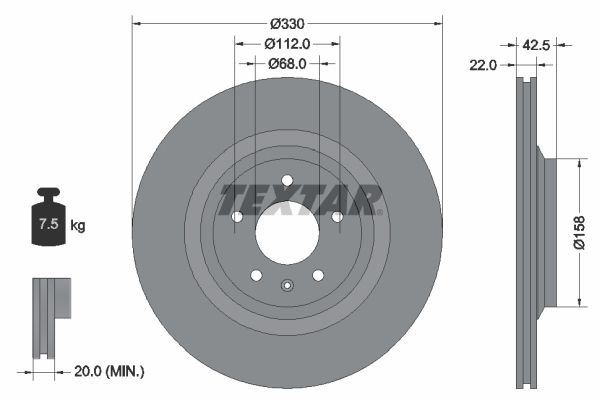 Textar Kočioni disk