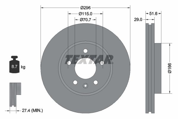 Textar Kočioni disk