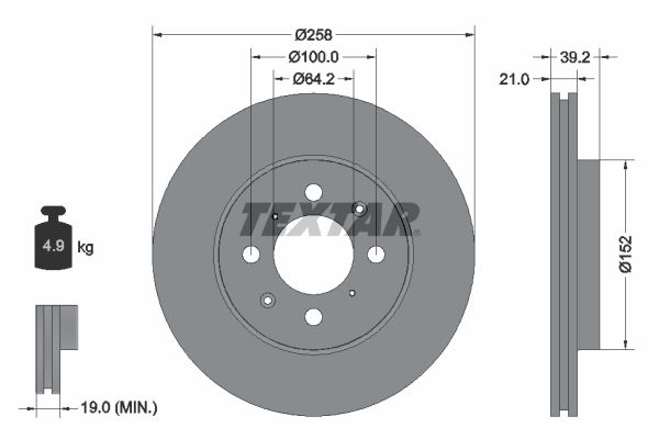 Textar Kočioni disk
