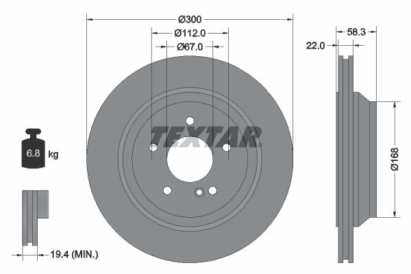 Textar Kočioni disk