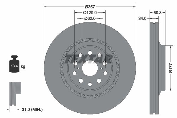 Textar Kočioni disk