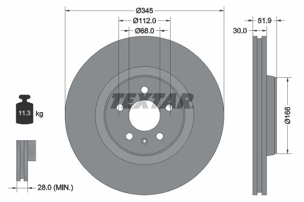 Textar Kočioni disk