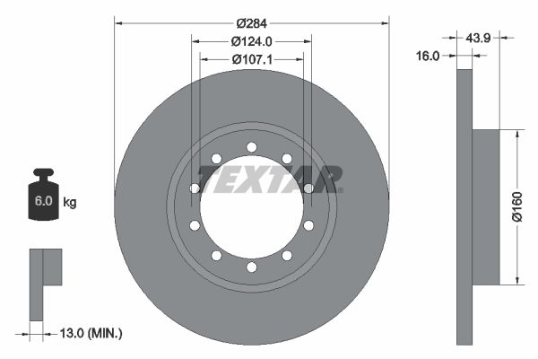 Textar Kočioni disk