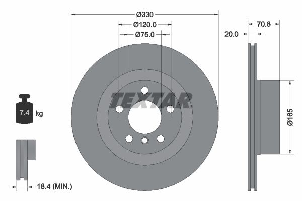 Textar Kočioni disk