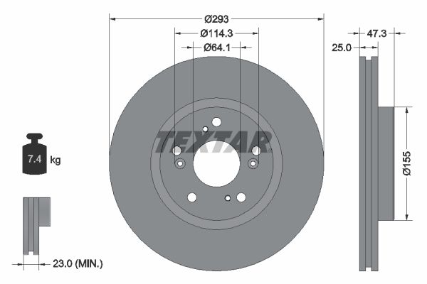Textar Kočioni disk