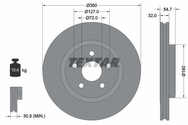 Textar Kočioni disk