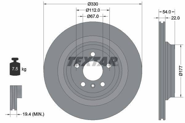 Textar Kočioni disk