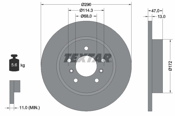 Textar Kočioni disk