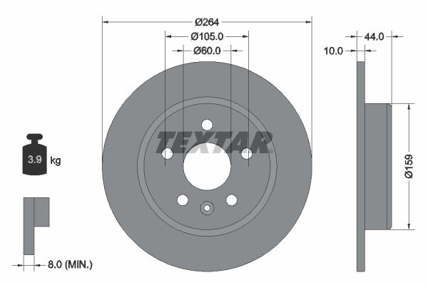 Textar Kočioni disk