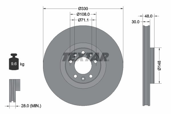 Textar Kočioni disk
