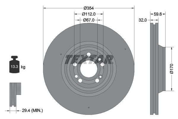 Textar Kočioni disk