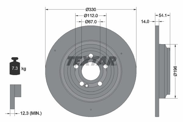 Textar Kočioni disk