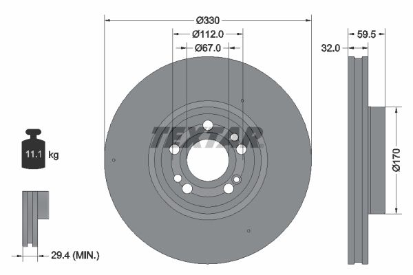 Textar Kočioni disk