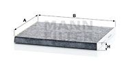 MANN-FILTER Filtar, zrak unutrašnjeg prostora