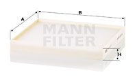 MANN-FILTER Filtar, zrak unutrašnjeg prostora
