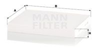 MANN-FILTER Filtar, zrak unutrašnjeg prostora
