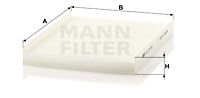 MANN-FILTER Filtar, zrak unutrašnjeg prostora