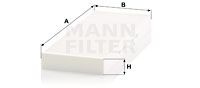 MANN-FILTER Filtar, zrak unutrašnjeg prostora