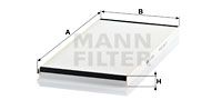 MANN-FILTER Filtar, zrak unutrašnjeg prostora