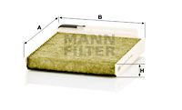 MANN-FILTER Filtar, zrak unutrašnjeg prostora