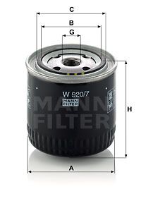 MANN-FILTER Filter ulja