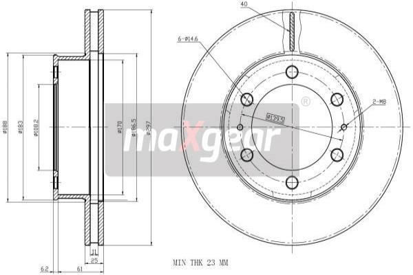 MAXGEAR Disk ploča