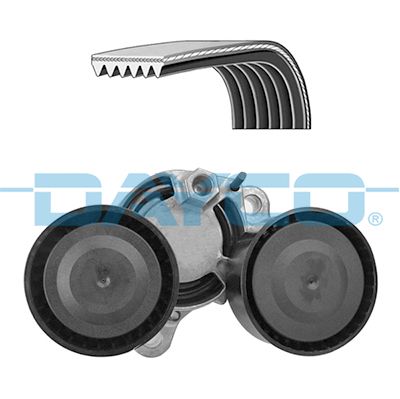 DAYCO Komplet klinastog rebrastog remena