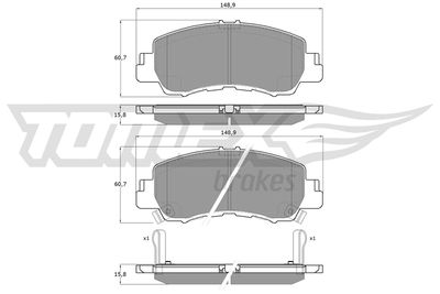 TOMEX Brakes Disk pločice