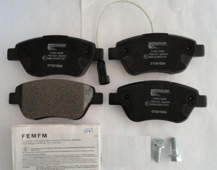 MOTAQUIP Komplet kočnih obloga, disk kočnica