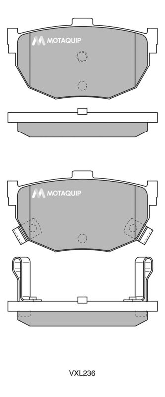 MOTAQUIP Komplet kočnih obloga, disk kočnica