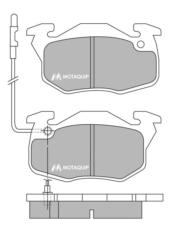 MOTAQUIP Komplet kočionih obloga, disk-kočnica