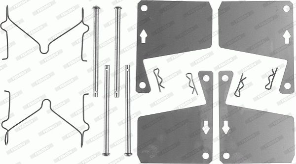 Ferodo Komplet dodatne opreme, obloga disk-kočnice