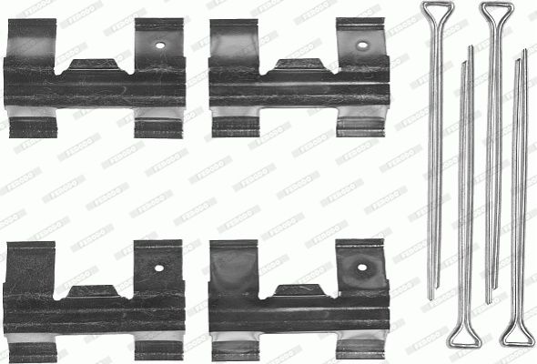 Ferodo Komplet dodatne opreme, obloga disk-kočnice