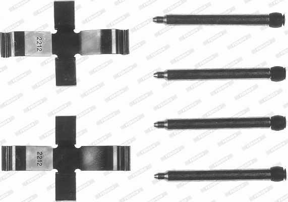 Ferodo Komplet dodatne opreme, obloga disk-kočnice