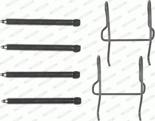 Ferodo Komplet dodatne opreme, obloga disk-kočnice