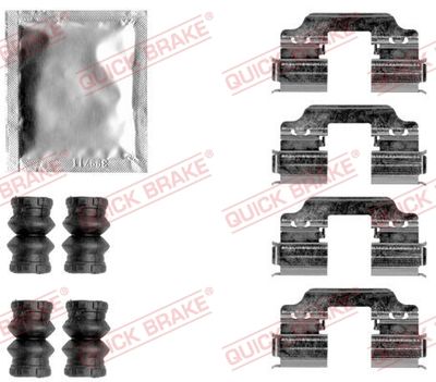 QUICK BRAKE Komplet dodatne opreme, obloga disk-kočnice