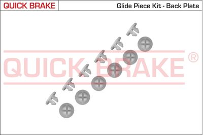 QUICK BRAKE Komplet pribora, kočne čeljusti