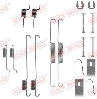 QUICK BRAKE Komplet pribora, kočne čeljusti