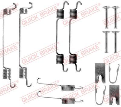 QUICK BRAKE Komplet dodatne opreme, kočione papuče