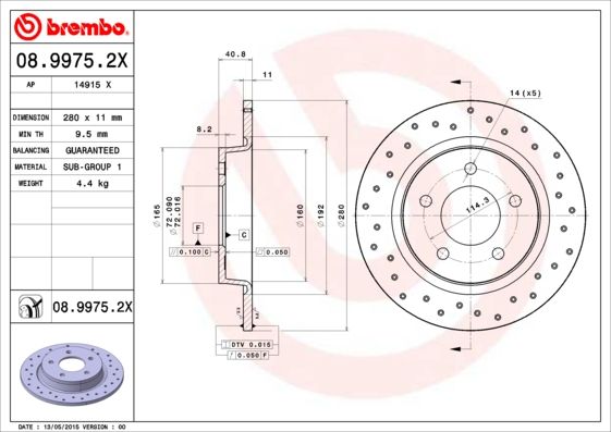 BREMBO Kočioni disk