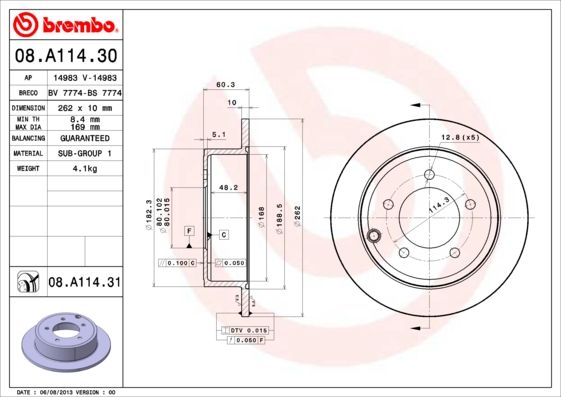 BREMBO Kočioni disk