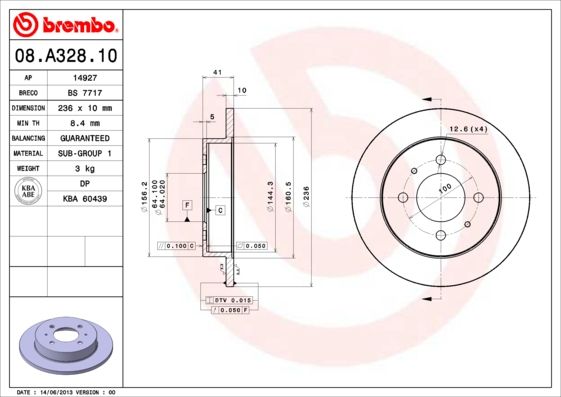 BREMBO Kočioni disk