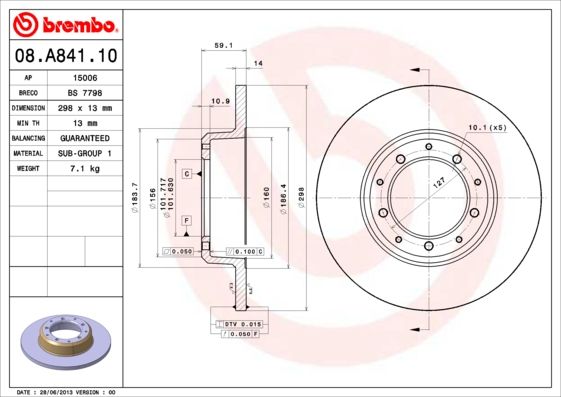 BREMBO Kočioni disk